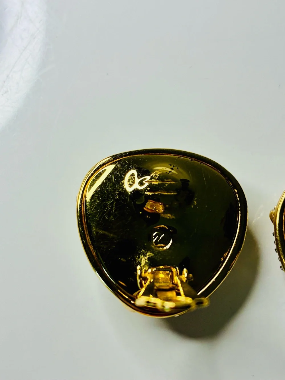 RARE Swarovski Gold-Tone Fuchsia Crystal HUGE HEAVY AND PRISTINE Clip Earrings